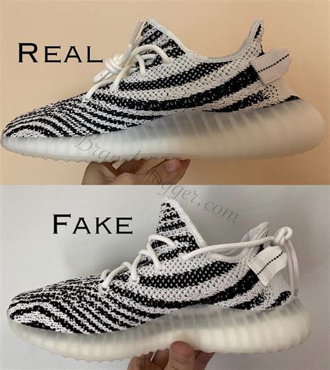 adidas zebra yeezy real vs fake|how to tell if yeezys are fake.